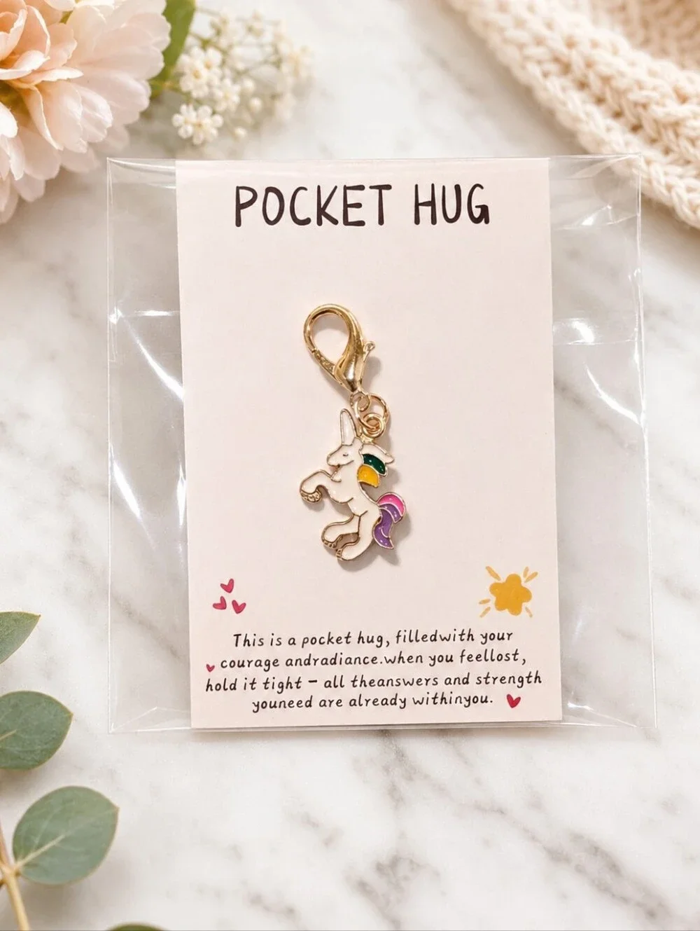A Little Pocket Hug Unicorn Charm ✨🦄